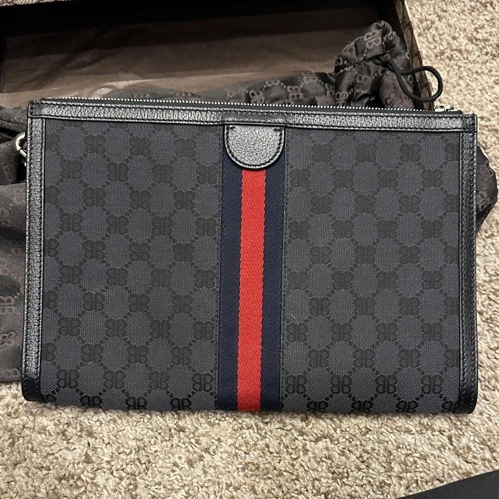 Limited Edition Balenciaga x Gucci Hacker BB Wristlet Clutch - Picture 2 of 5